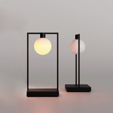 Artemide - Curiosity 36 con Sfera Lampada da Tavolo Marrone/Nero