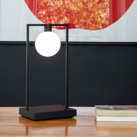 Artemide - Curiosity 36 con Sfera Lampada da Tavolo Marrone/Nero