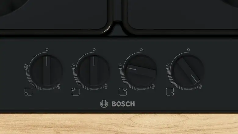 Bosch Piano Cottura a Gas con griglie Serie 4 Pgp6b6k80 Nero