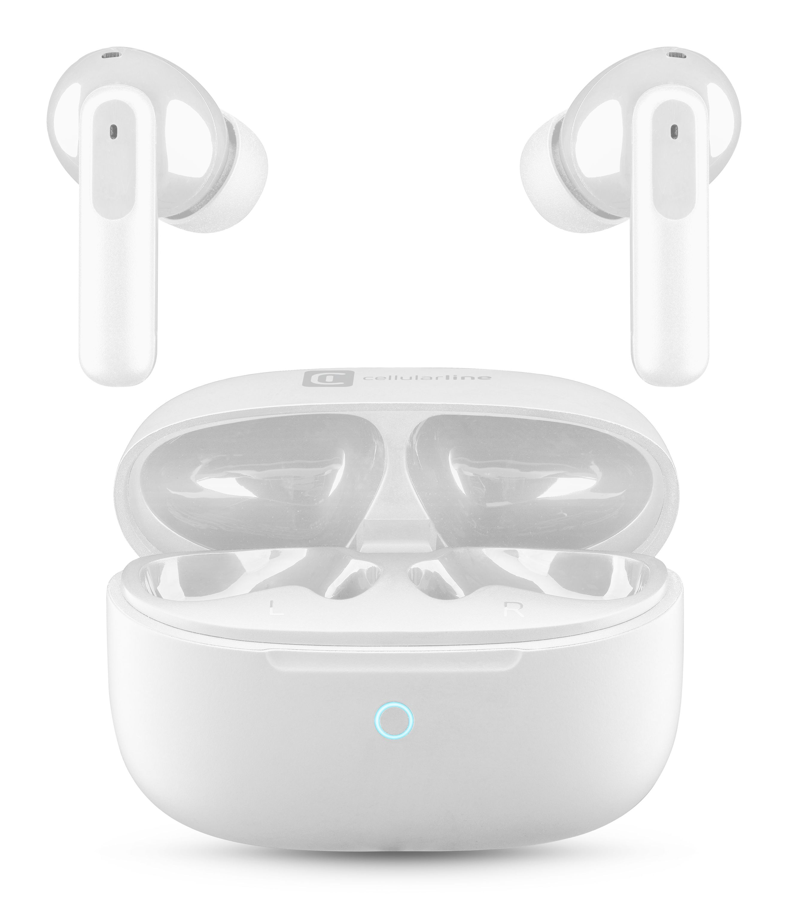 Cellularline Auricolare Bluetooth Btsynctwsw Bianco