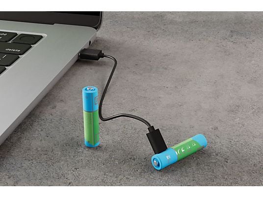 Cellularline 2 Pile Ricaricabili AA usb-c