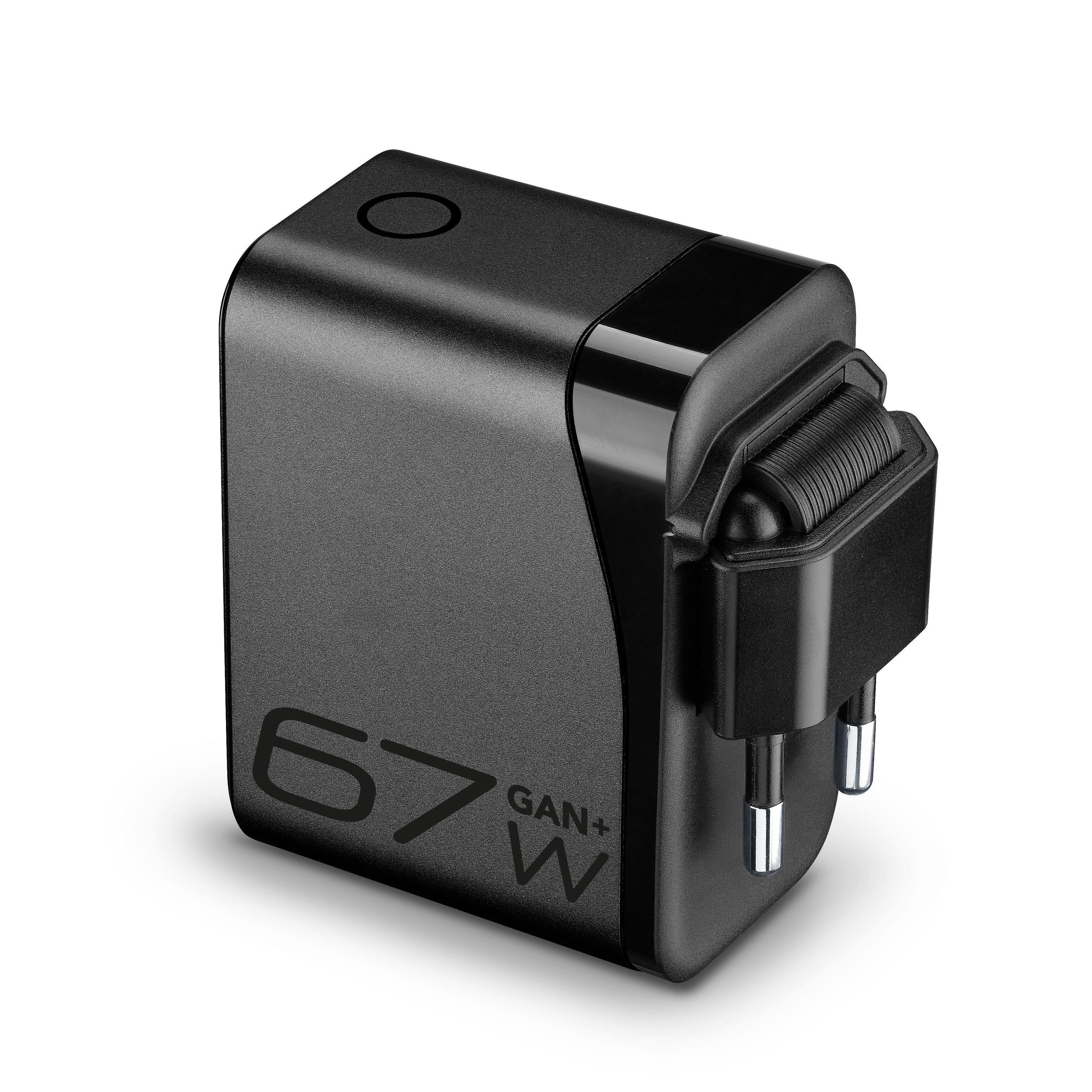 Cellularline Caricabatterie PowerView IQ Kit 3in1 67W USB/USB-C Nero