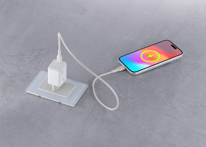 Cellularline Kit caricabatterie USB-C 40W PD e cavo USB-C da 100 cm