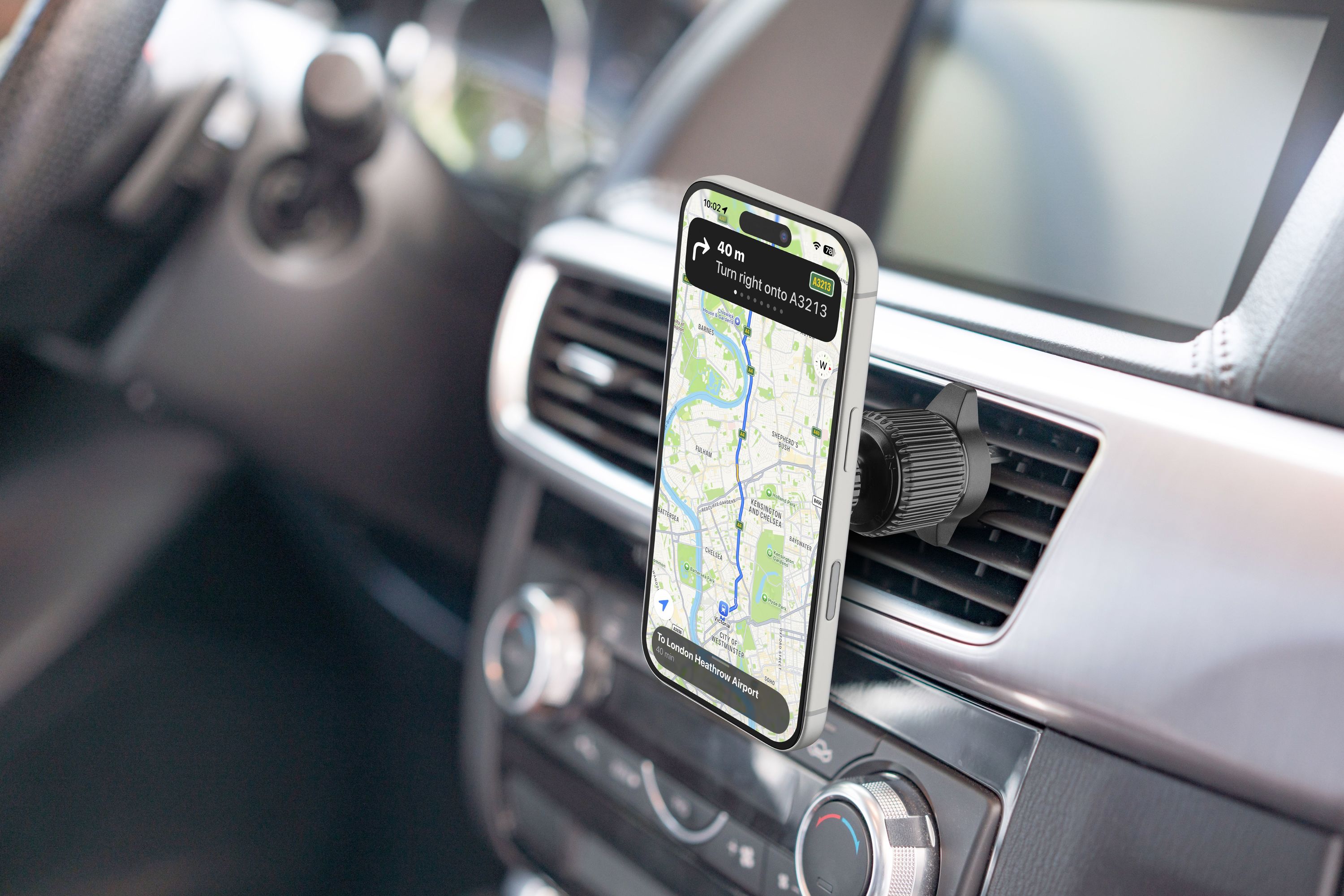 Cellularline Supporto auto per smartphone Magsafe Nero