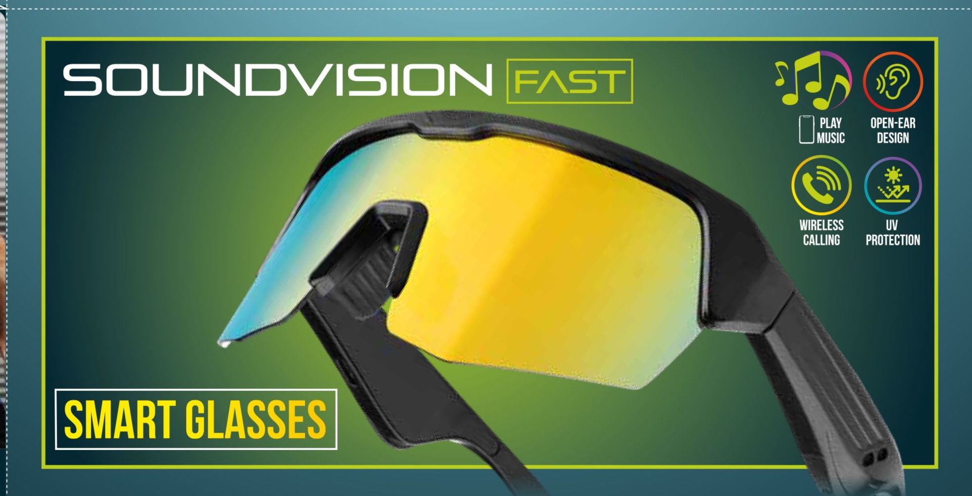 Cellularline Occhiali Wireless Fast Vision Nero
