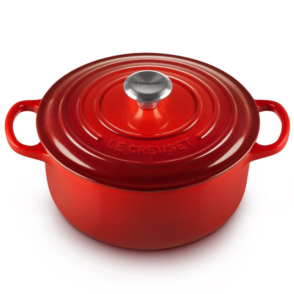 Le Creuset Cocotte rotonda Evolution in ghisa vetrificata 20CM Ciliegia