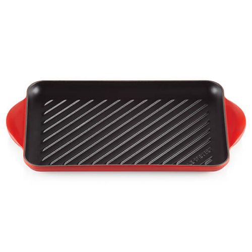 Le Creuset Grill rettangolare Tradition in ghisa 32x22CM Ciliegia