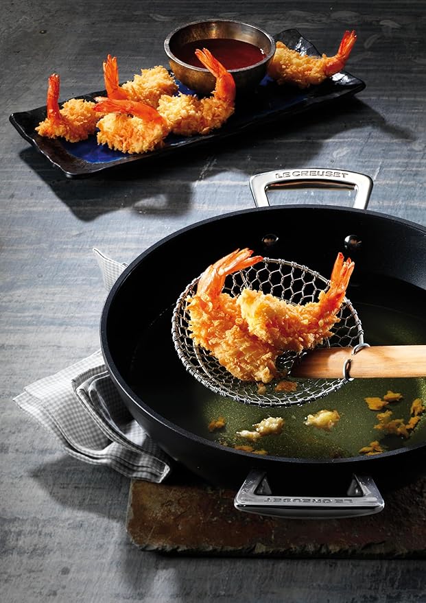 Le Creuset Padella Wok con manici in alluminio antiaderente 32CM