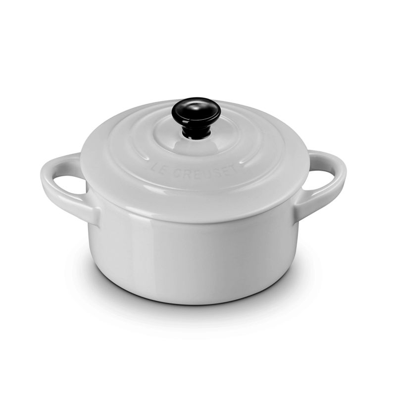 Le Creuset Mini Cocotte rotonda in gres vetrificato 10CM Bianco