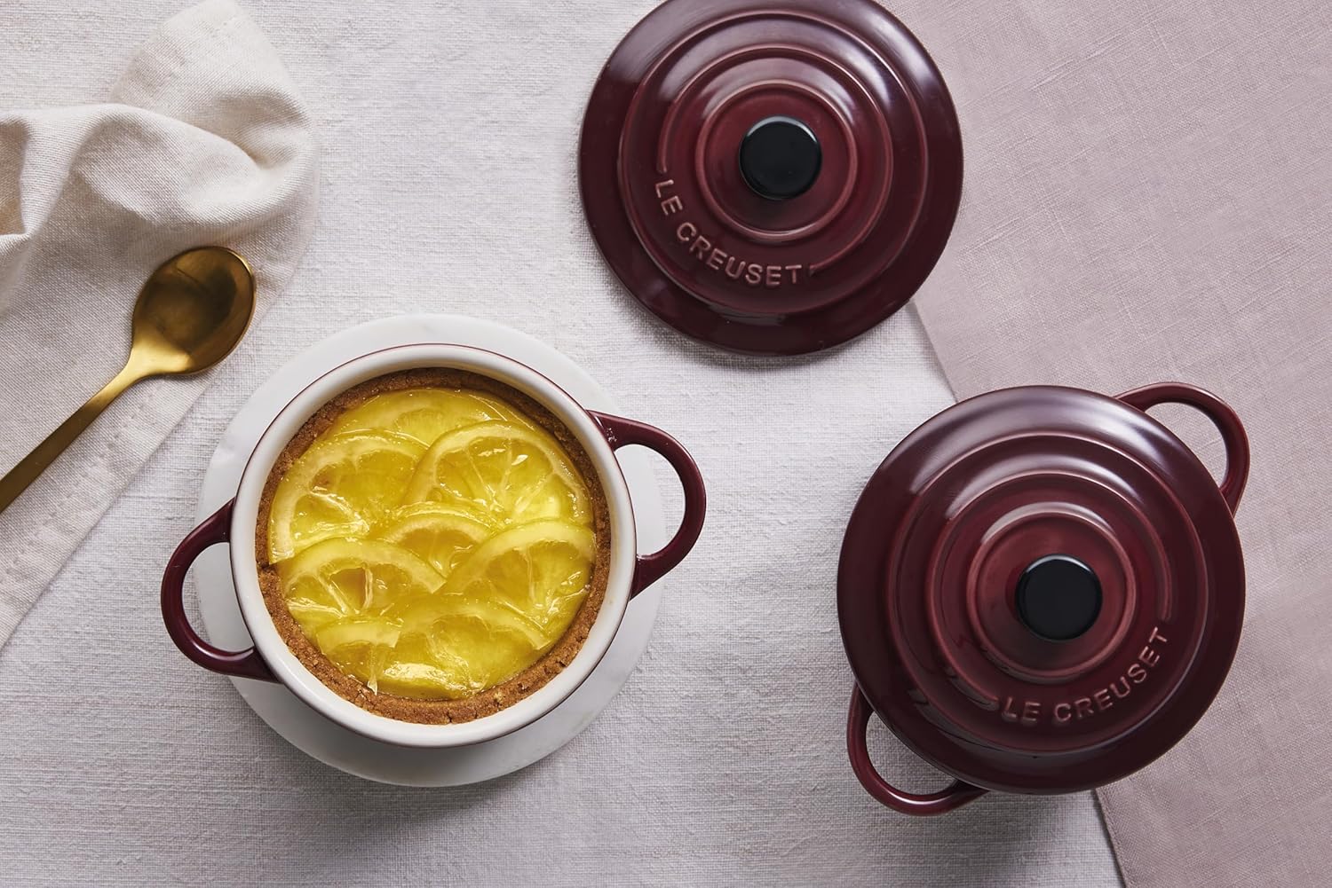 Le Creuset Mini Cocotte rotonda in gres vetrificato 10CM Garnet