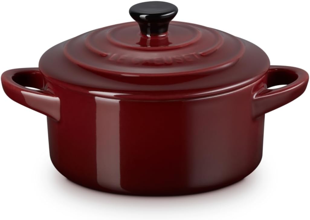 Le Creuset Mini Cocotte rotonda in gres vetrificato 10CM Garnet