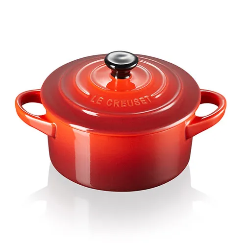 Le Creuset Mini Cocotte rotonda in gres vetrificato 10CM Ciliegia