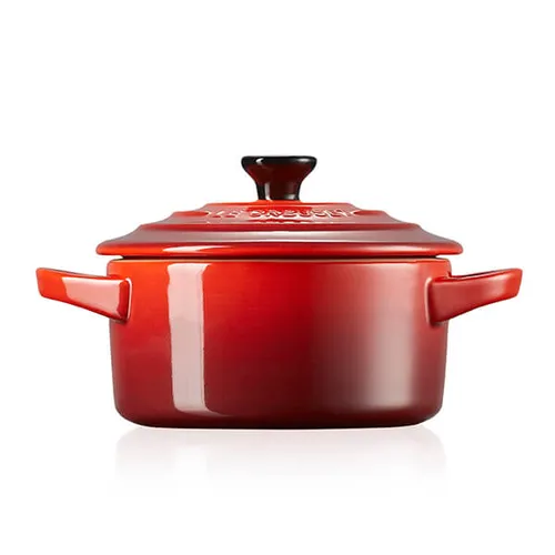 Le Creuset Mini Cocotte rotonda in gres vetrificato 10CM Ciliegia