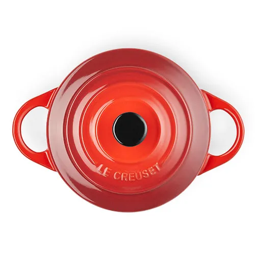 Le Creuset Mini Cocotte rotonda in gres vetrificato 10CM Ciliegia