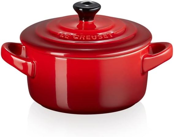 Le Creuset Mini Cocotte rotonda in gres vetrificato 10CM Ciliegia