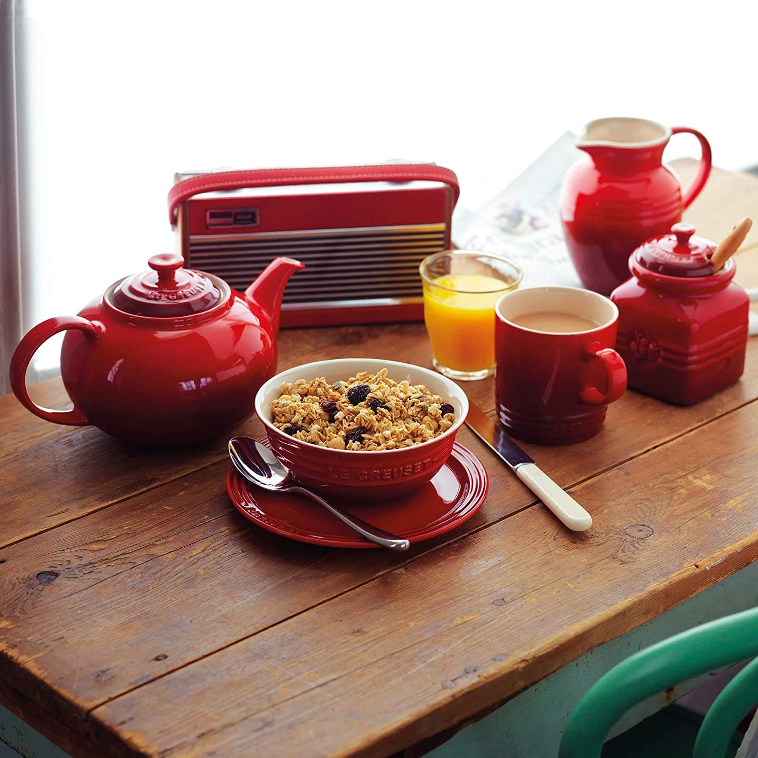 Le Creuset Tazza Mug London in gres vetrificato Ciliegia