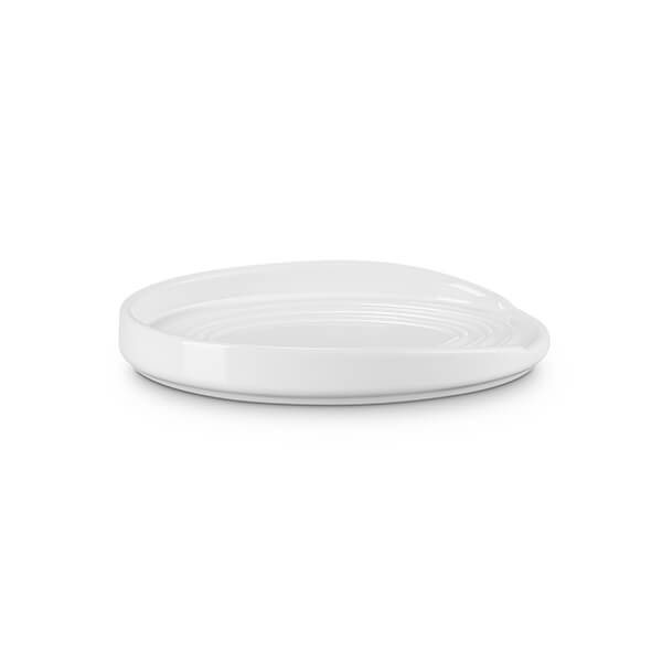 Le Creuset Poggiamestolo ovale in gres vetrificato 16CM Bianco