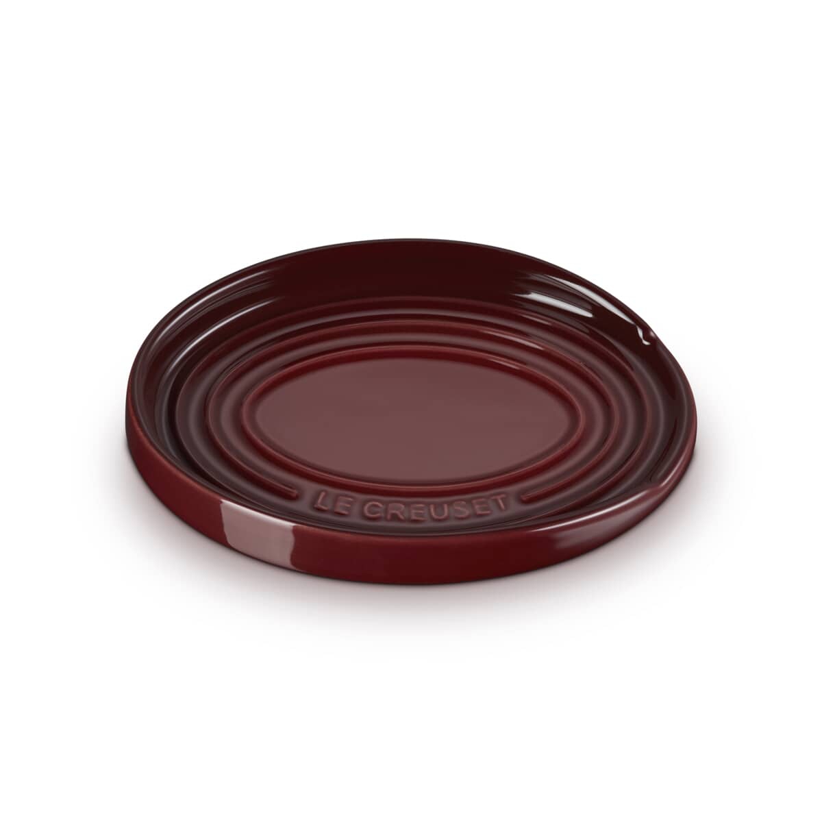 Le Creuset Poggiamestolo ovale in gres vetrificato 15CM Garnet