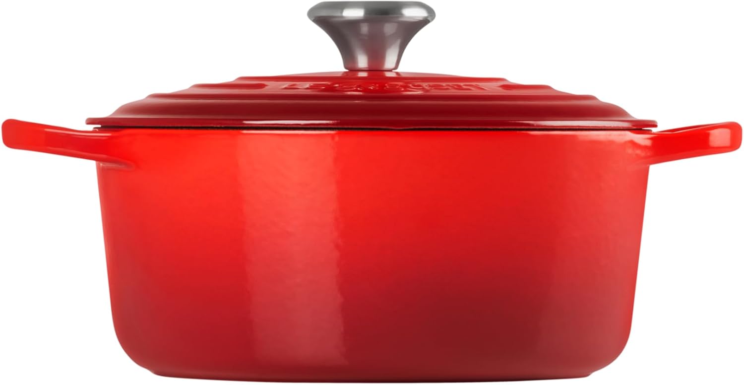 Le Creuset Cocotte rotonda Evolution in ghisa vetrificata 24CM Ciliegia