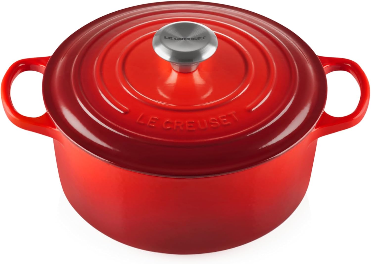 Le Creuset Cocotte rotonda Evolution in ghisa vetrificata 24CM Ciliegia