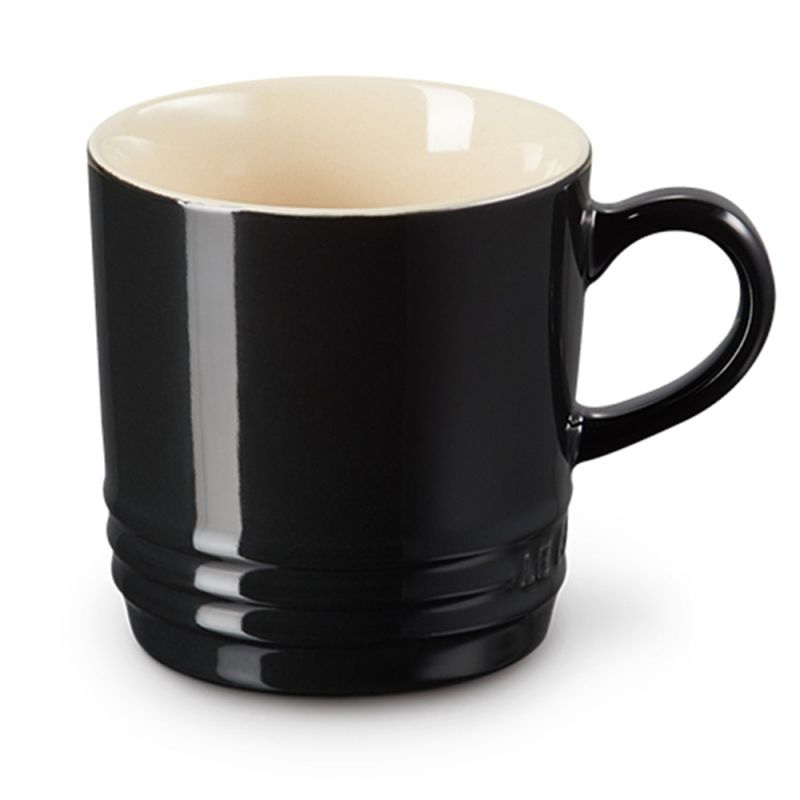 Le Creuset Tazza Mug London in gres vetrificato Nero lucido