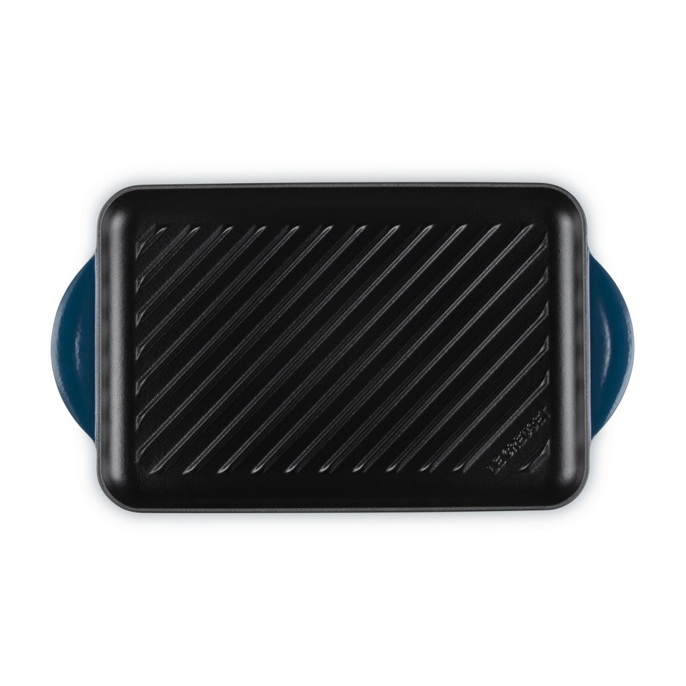 Le Creuset Grill rettangolare Tradition in ghisa 32x22CM Nuit