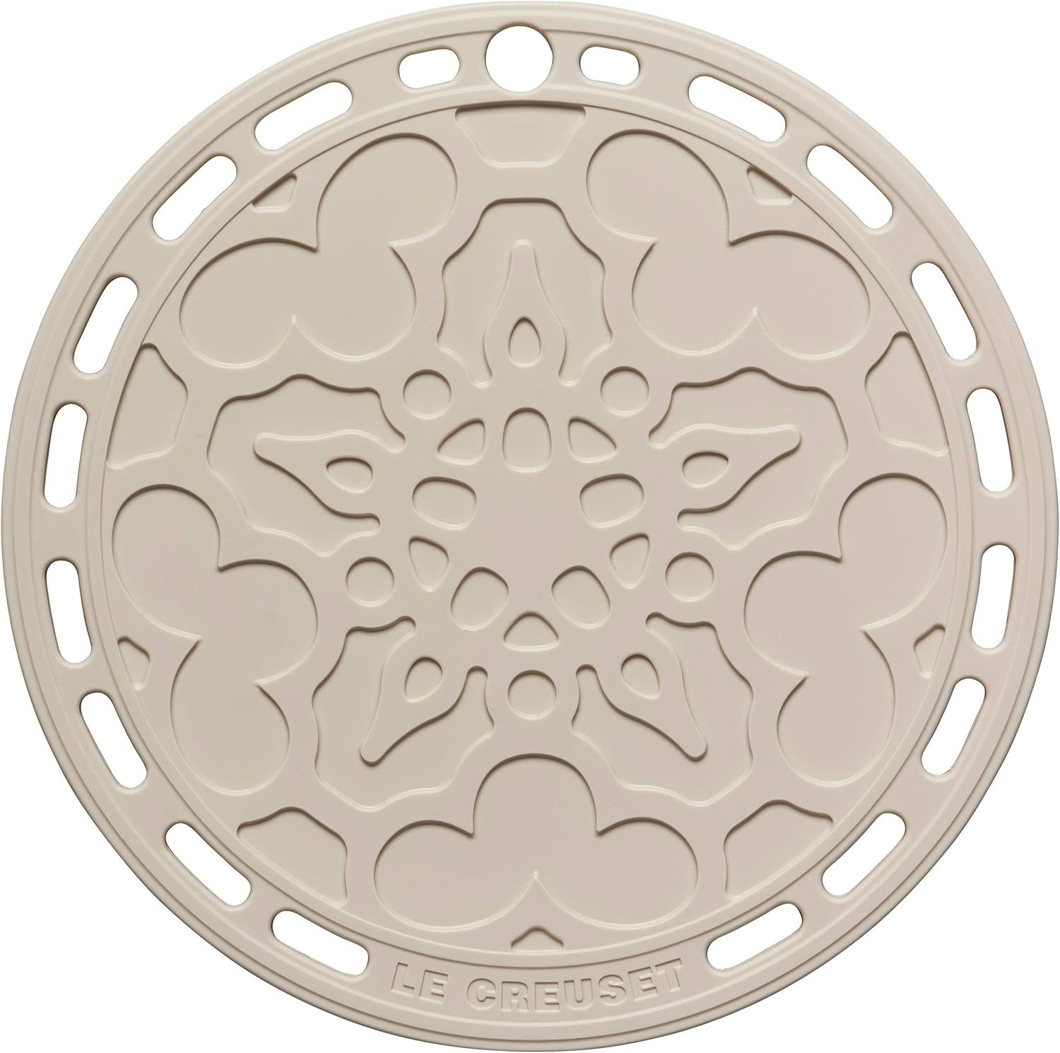 Le Creuset Sottopentola rotondo French in silicone 20CM Meringue