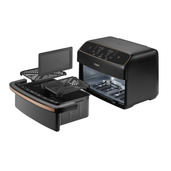 Cosori Friggitrice ad Aria Dual Blaze Twinfry 8,6L Nero