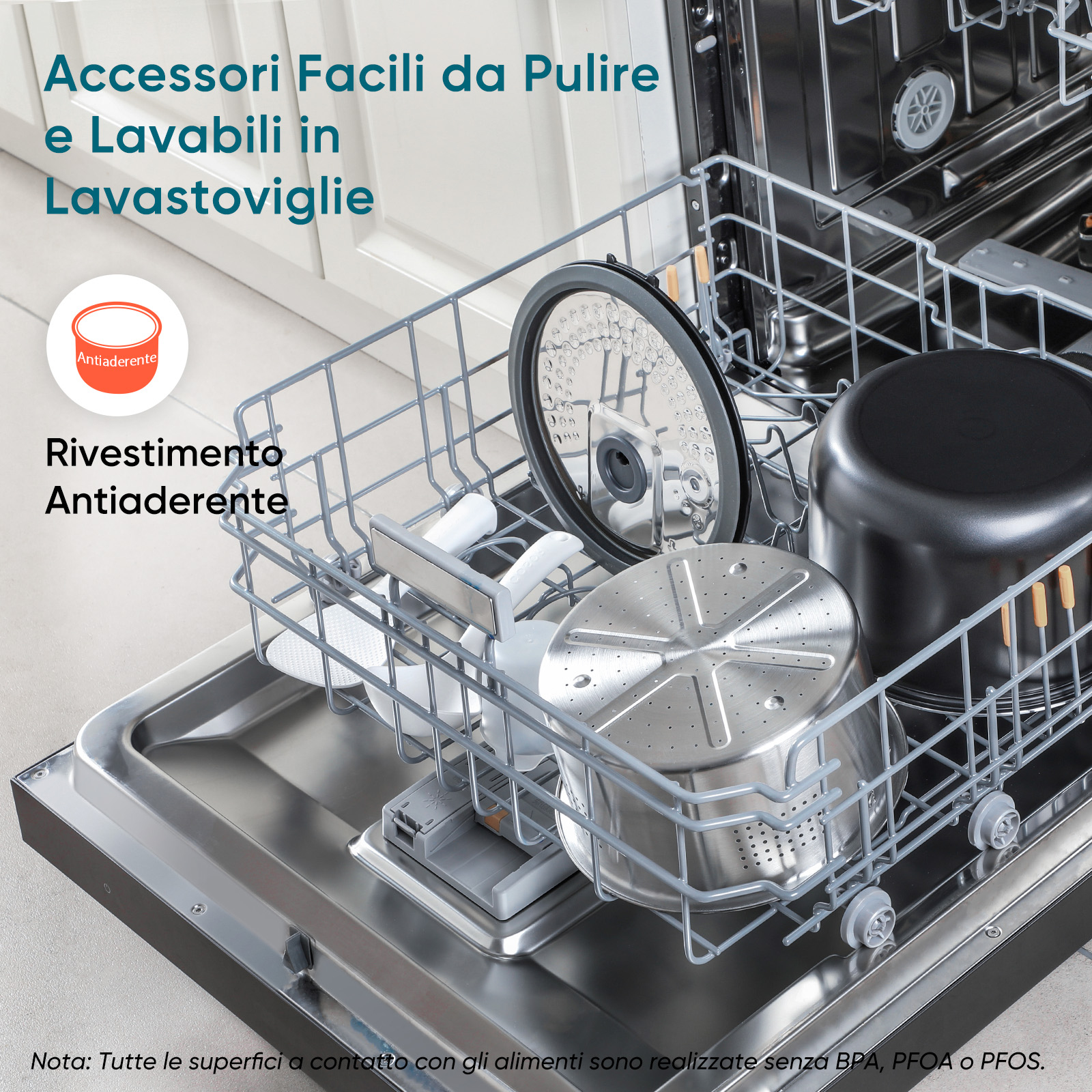 Cosori Cuociriso Multifunzione 5L Nero