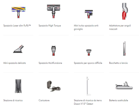 Dyson V15 Detect Absolute Extra Scopa Elettrica | Comet