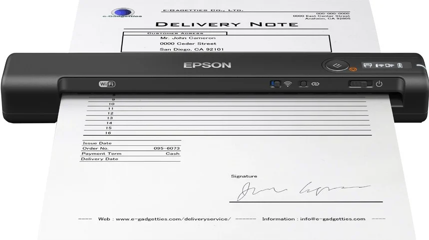 Epson Scanner Portatile Workforce Es-60w Nero