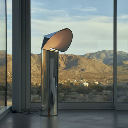 Flos Chiara T Alluminio Da Terra