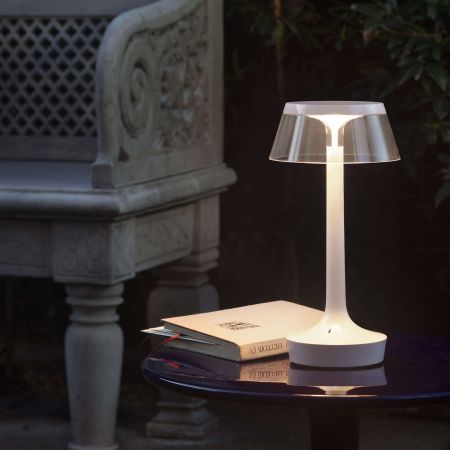 Flos - BON JOUR UNPLUGGED BIANCO Lampada da tavolo portatile