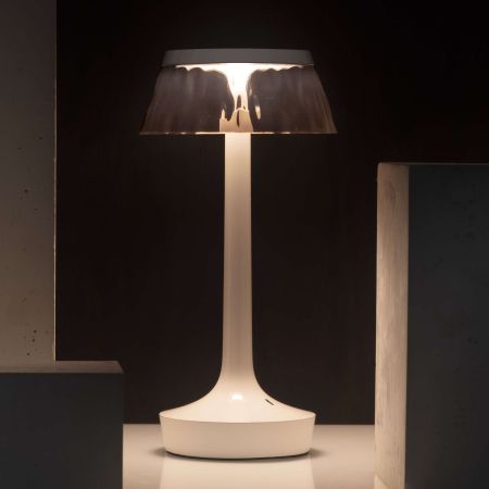 Flos - BON JOUR UNPLUGGED BIANCO Lampada da tavolo portatile