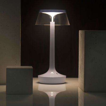 Flos - BON JOUR UNPLUGGED BLU SBIADITO Lampada da tavolo portatile