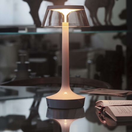 Flos - BON JOUR UNPLUGGED ROSA CHIARO Lampada da tavolo portatile
