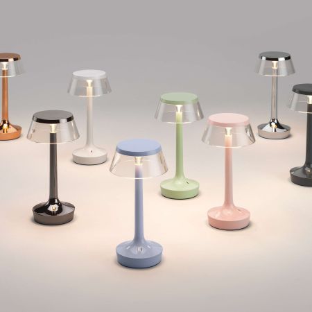 Flos - BON JOUR UNPLUGGED ROSA CHIARO Lampada da tavolo portatile