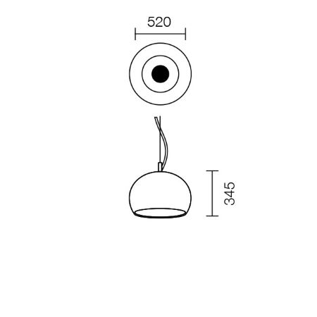 Iguzzini Illuminazione - Zurigo Sospensione Blu Opaco Ø520