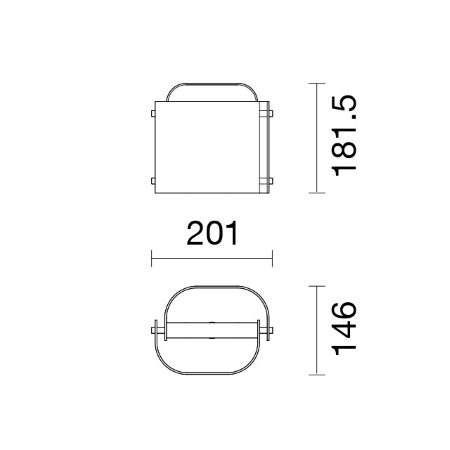 Iguzzini Illuminazione - Polsino Small Bianco/Arancio Lampada da Tavolo