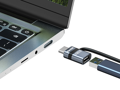 Hamlet Adattatore da USB-C Maschio a USB-A 3.0 Femmina Xad-lcm-af