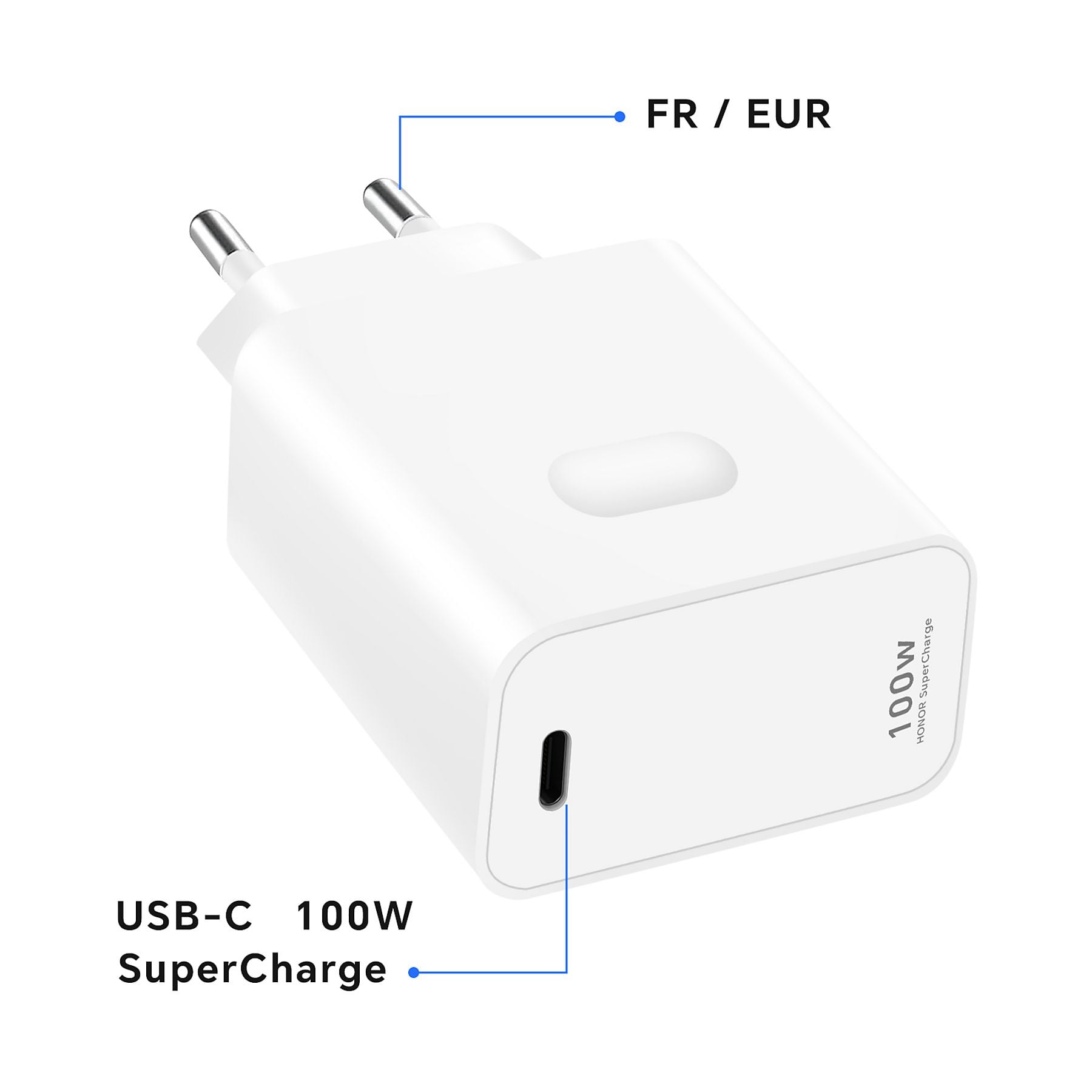 Honor Caricabatterie GaN 100W 5503abha Usb-C Bianco