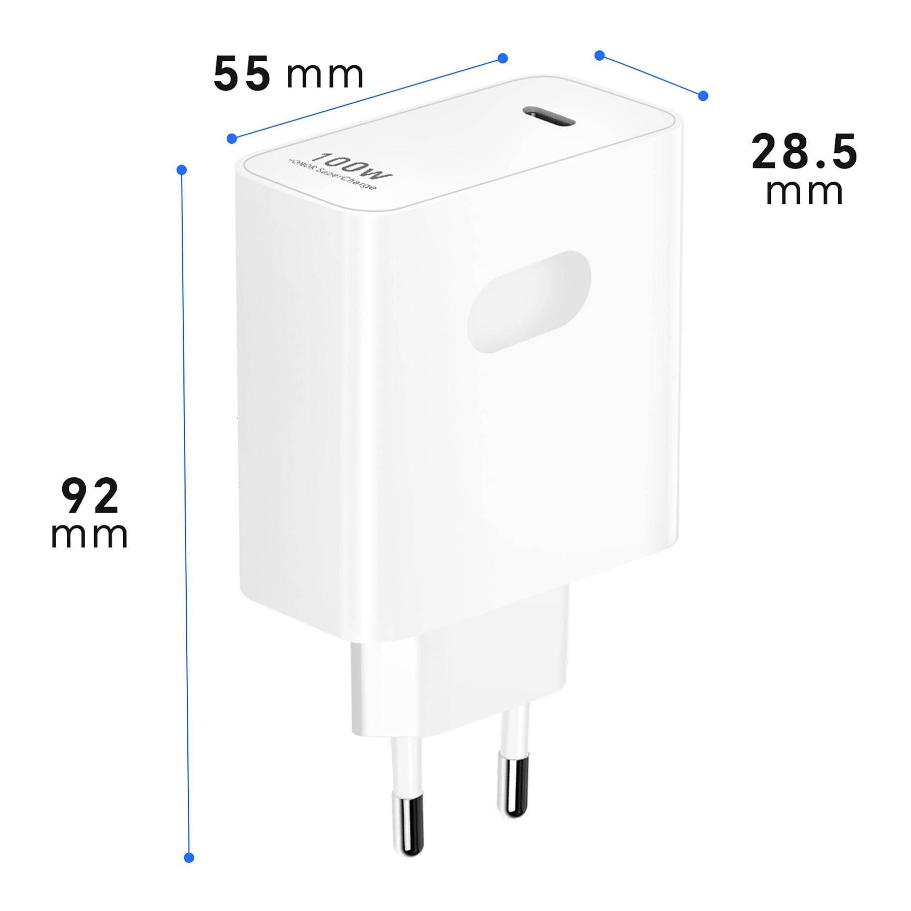 Honor Caricabatterie GaN 100W 5503abha Usb-C Bianco