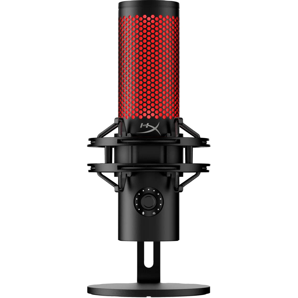 Hp Microfono Quadcast 2 Black - Red