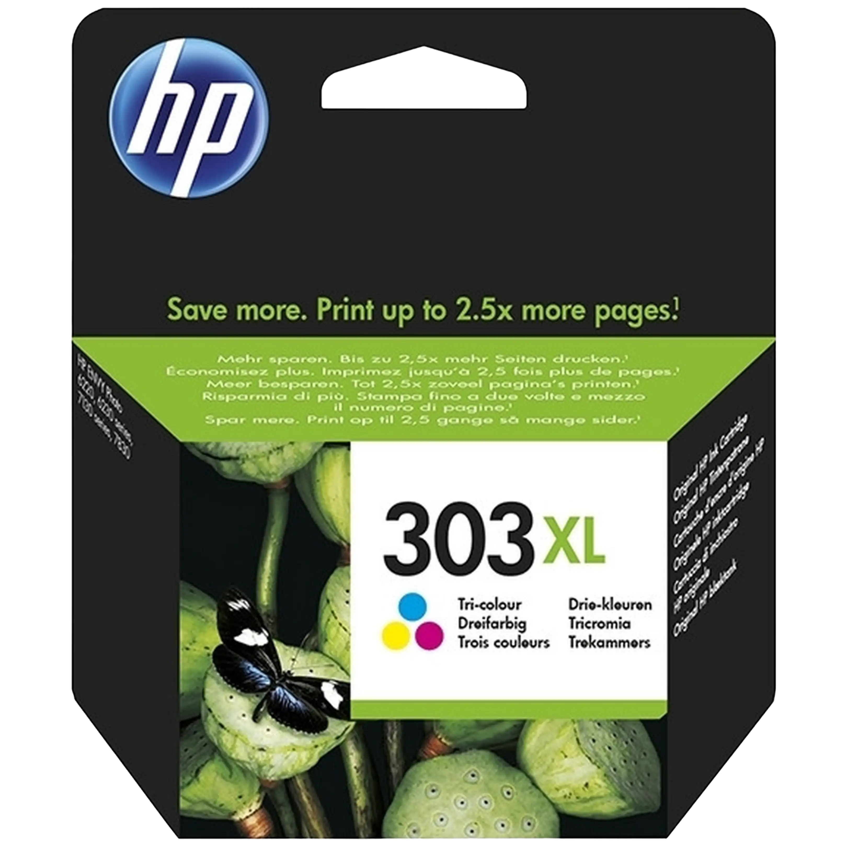 Hp Cartucce Toner XL Tricromia 303 T6n03ae#30a