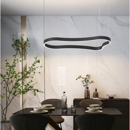 Ideal Lux - Waves-2 Nero Lampada a Sospensione