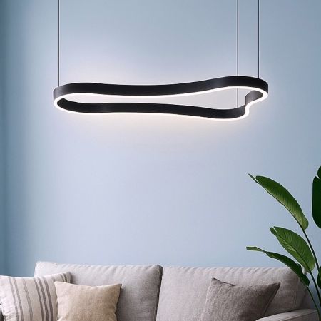 Ideal Lux - Waves-1 Nero Lampada a Sospensione