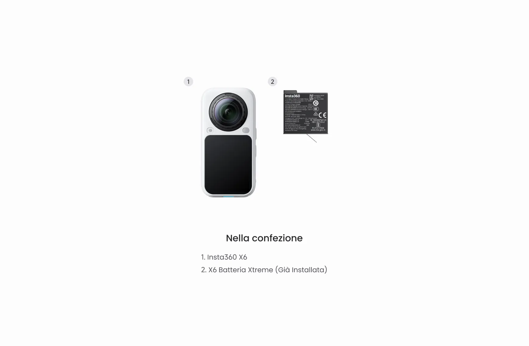 Insta360 Action Cam X6 White