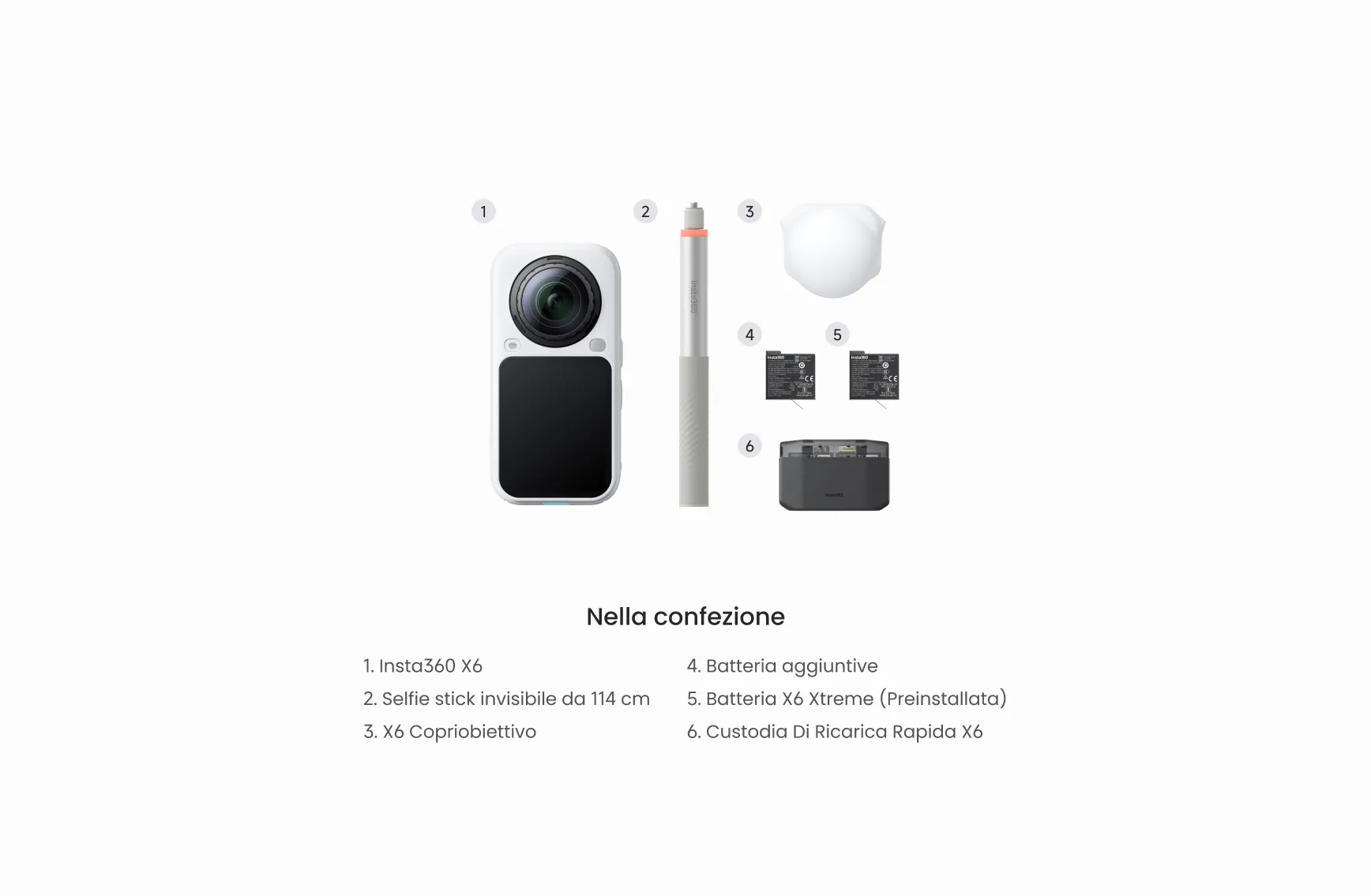 Insta360 X6 Essentials Bundle White