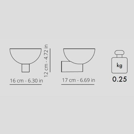 Kartell - Fata 9480 Ambra Lampada da Parete