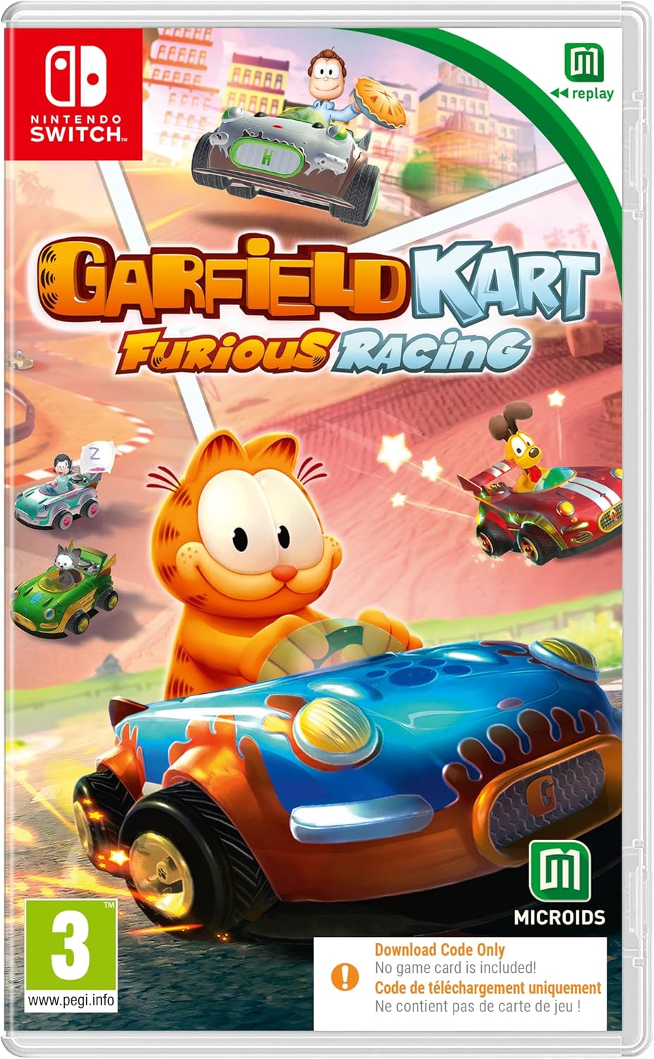 Garfield Kart Furious Racing CIB Switch